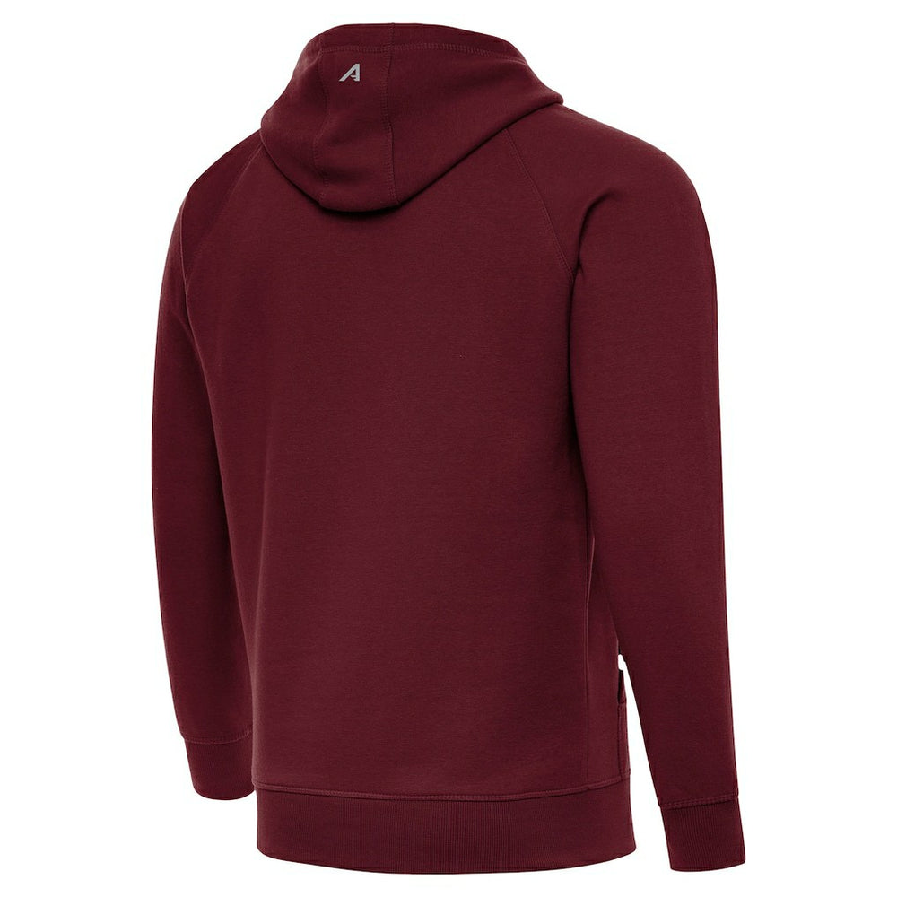 Washington Commanders Antigua Brushed Carbon Victory Pullover Hoodie Burgundy