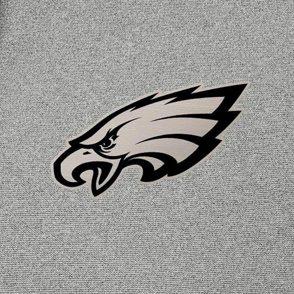 Philadelphia Eagles Antigua Effortless Full-Zip Hoodie Jacket Heather Gray