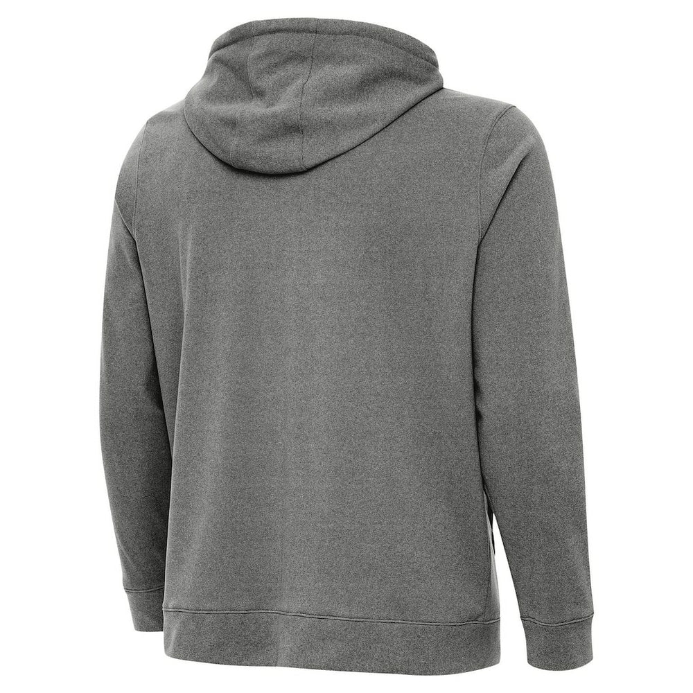 Philadelphia Eagles Antigua Effortless Full-Zip Hoodie Jacket Heather Black