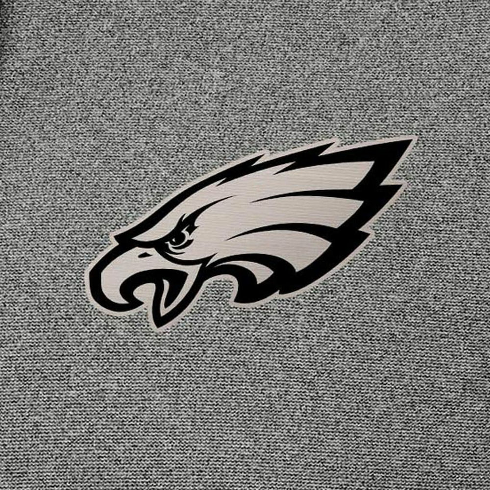 Philadelphia Eagles Antigua Effortless Full-Zip Hoodie Jacket Heather Black
