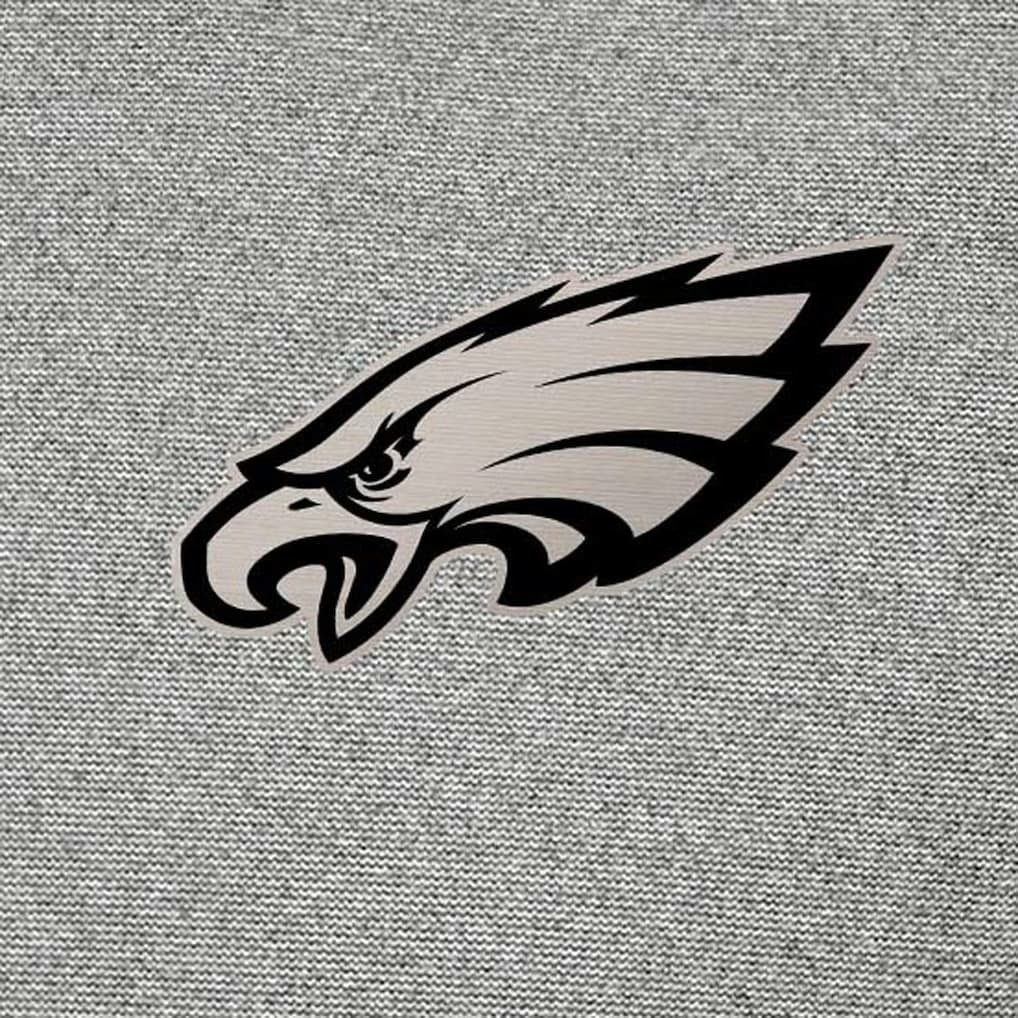 Philadelphia Eagles Antigua Subtle Quarter-Zip Sweatshirt Heather Gray