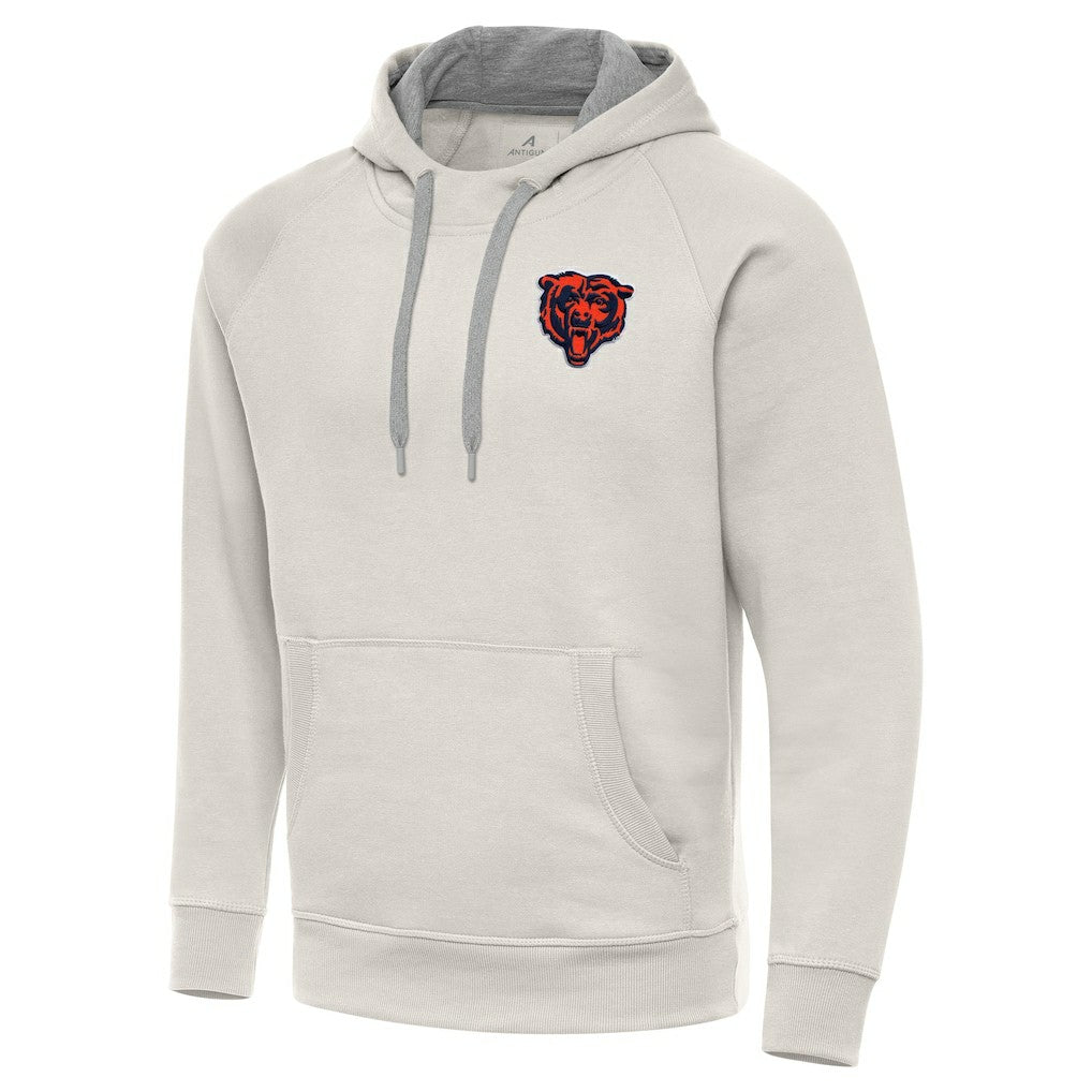 Chicago Bears Antigua Victory Raglan Pullover Hoodie Cream