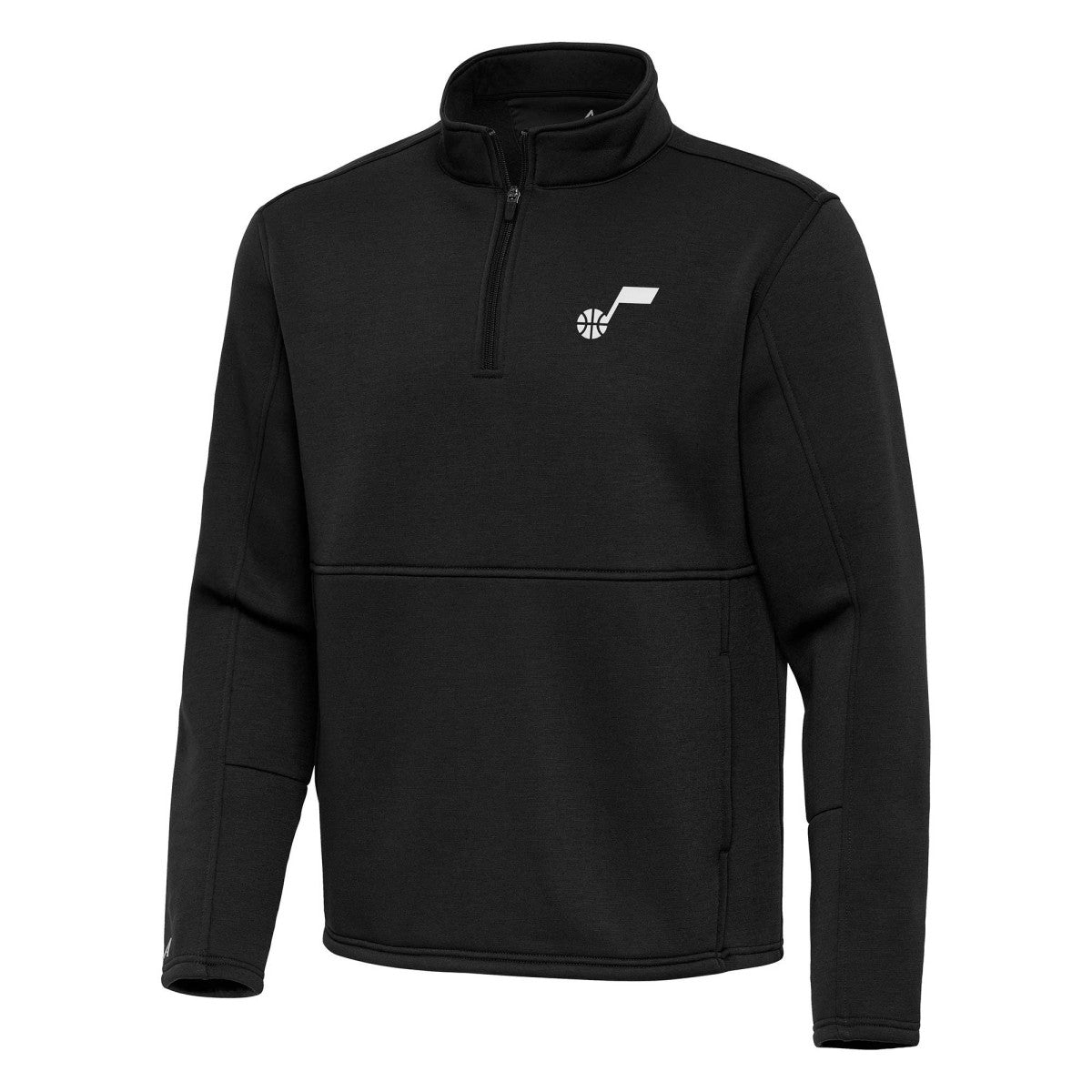 Utah Jazz Antigua Twist Quarter-Zip Pullover Top - Black