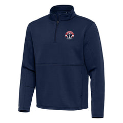 Washington Wizards Antigua Twist Quarter-Zip Pullover Top - Navy