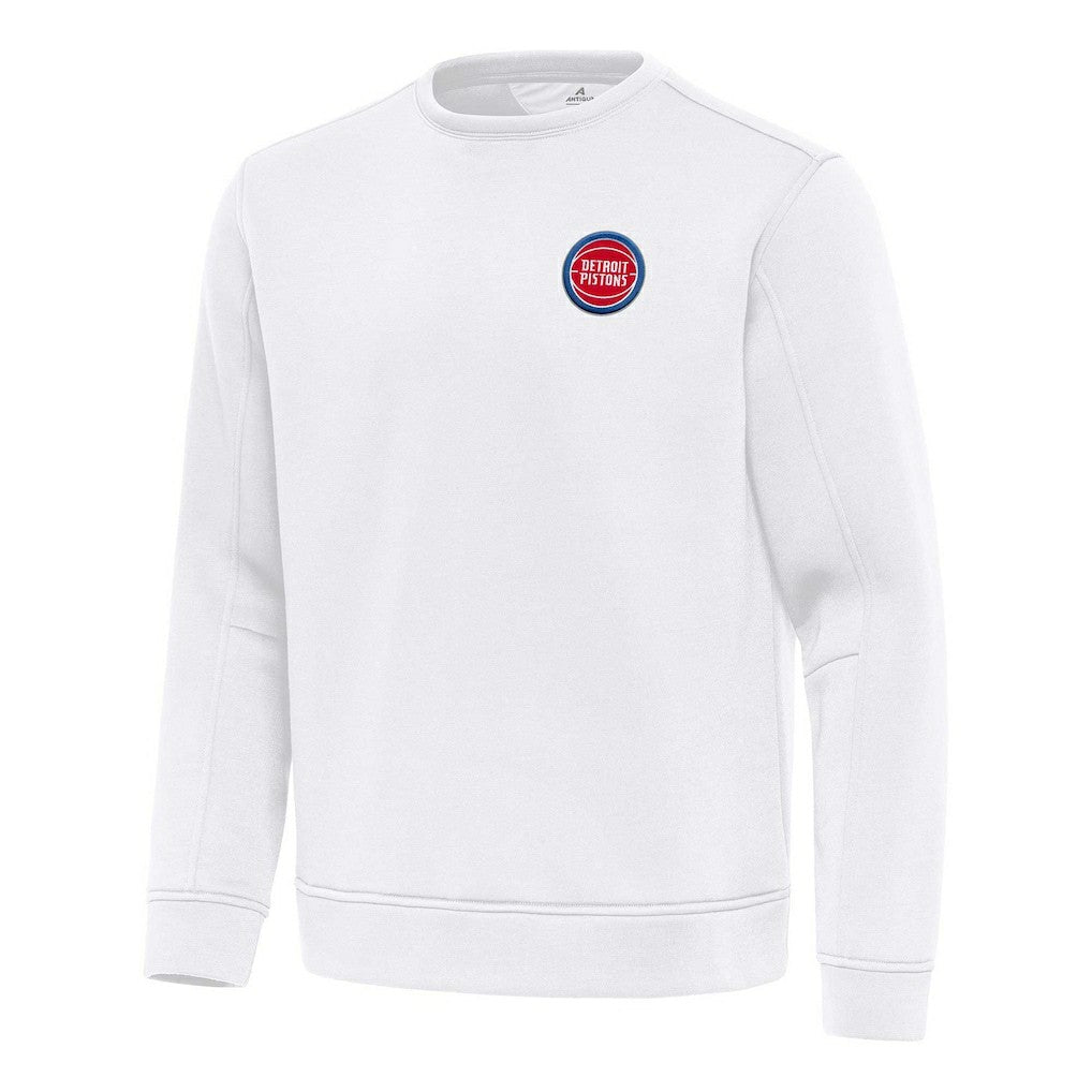 Detroit Pistons Antigua Relevant Pullover Sweatshirt White