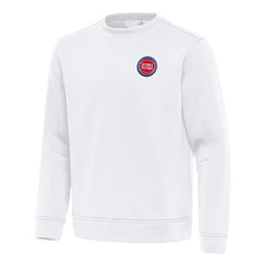 Detroit Pistons Antigua Relevant Pullover Sweatshirt White