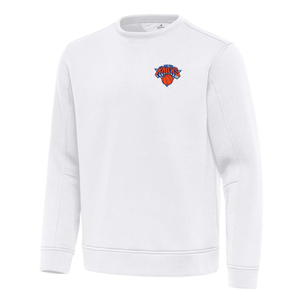 New York Knicks Antigua Relevant Pullover Sweatshirt White