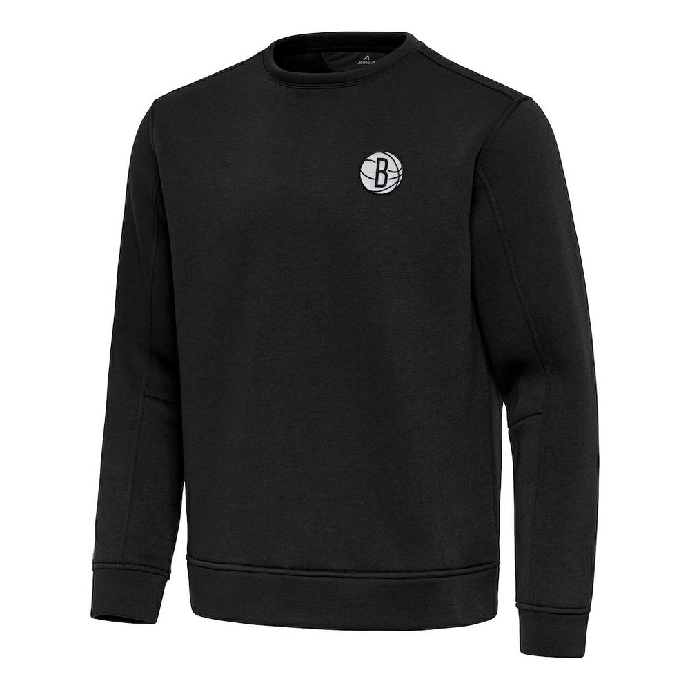 Brooklyn Nets Antigua Relevant Pullover Sweatshirt Black