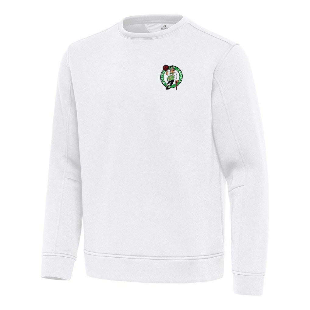 Boston Celtics Antigua Relevant Pullover Sweatshirt White