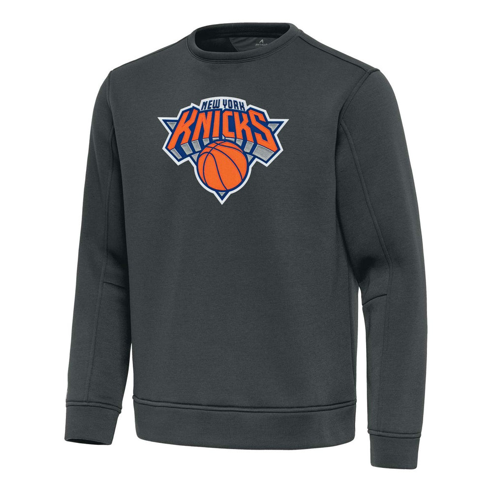New York Knicks Antigua Relevant Pullover Sweatshirt Pewter