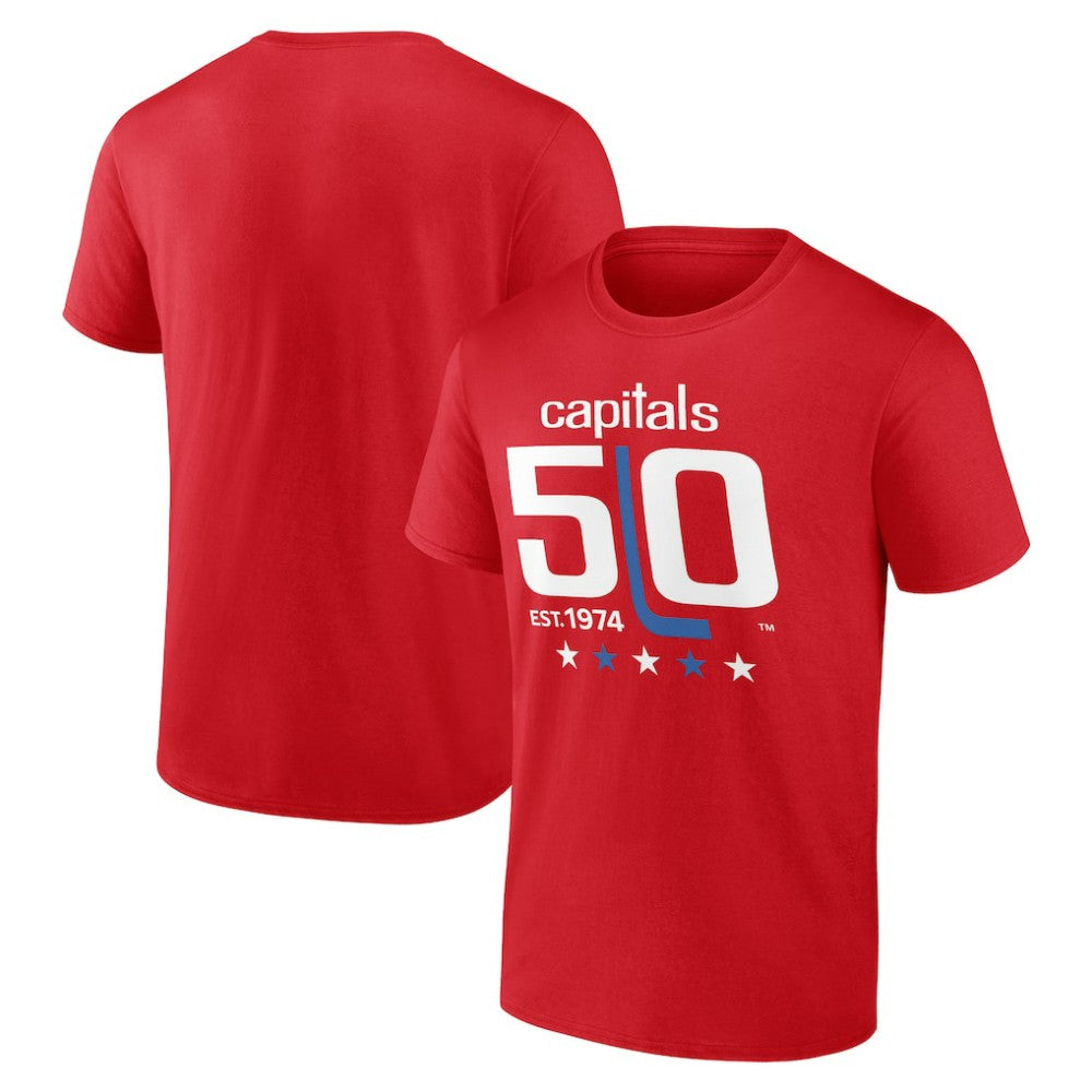 Washington Capitals 50th Anniversary T-Shirt - Red - NHL 202371753