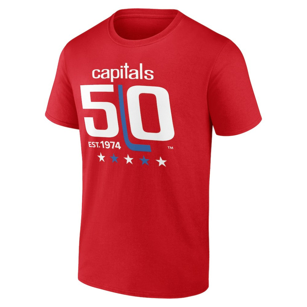 Washington Capitals 50th Anniversary T-Shirt - Red - NHL 202371753