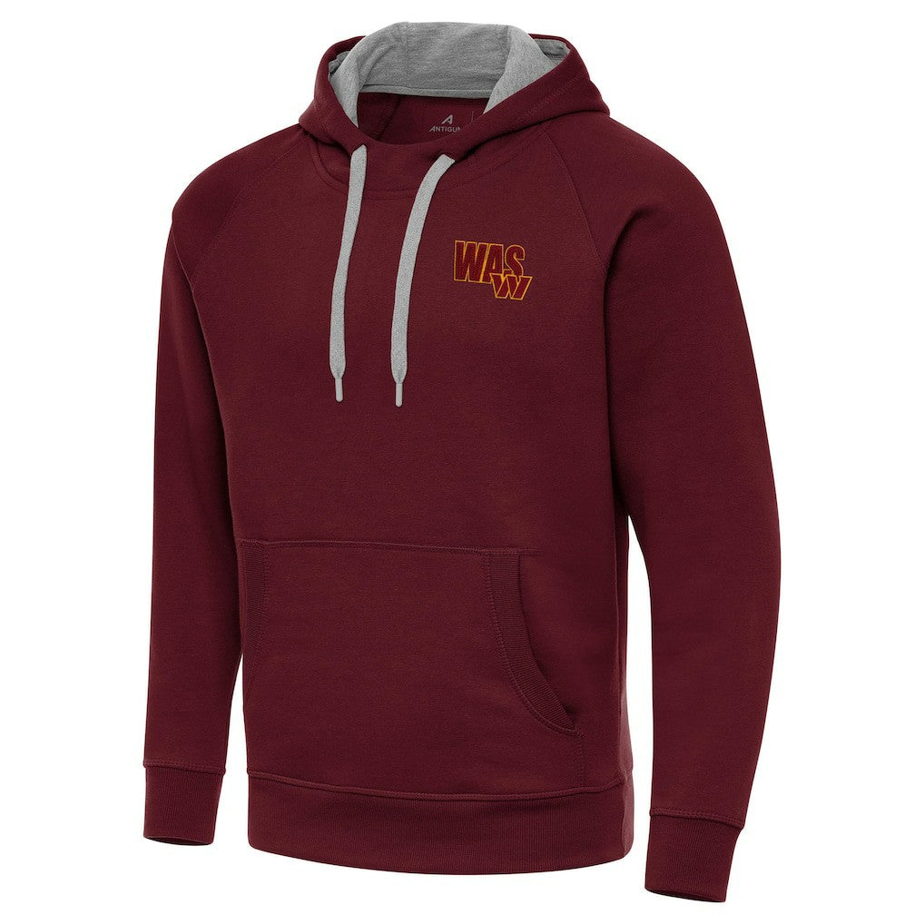 Men's Washington Commanders Antigua Victory Pullover Hoodie Burgundy