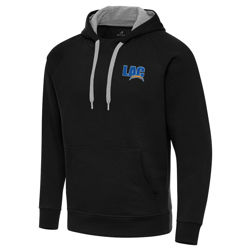 Men's Los Angeles Chargers Antigua Victory Pullover Hoodie Black