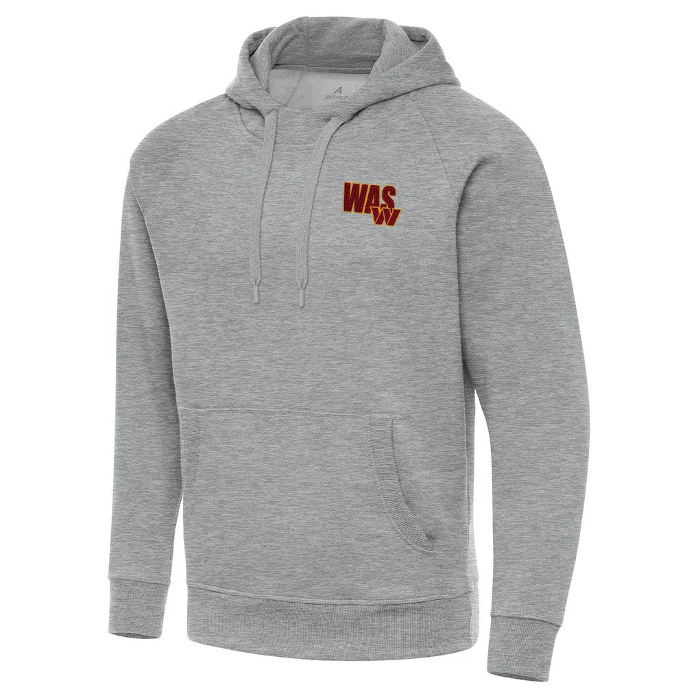 Men's Washington Commanders Antigua Victory Pullover Hoodie Heather Gray