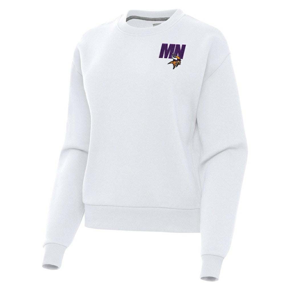 Minnesota Vikings Antigua Women's Victory Pullover Sweatshirt White