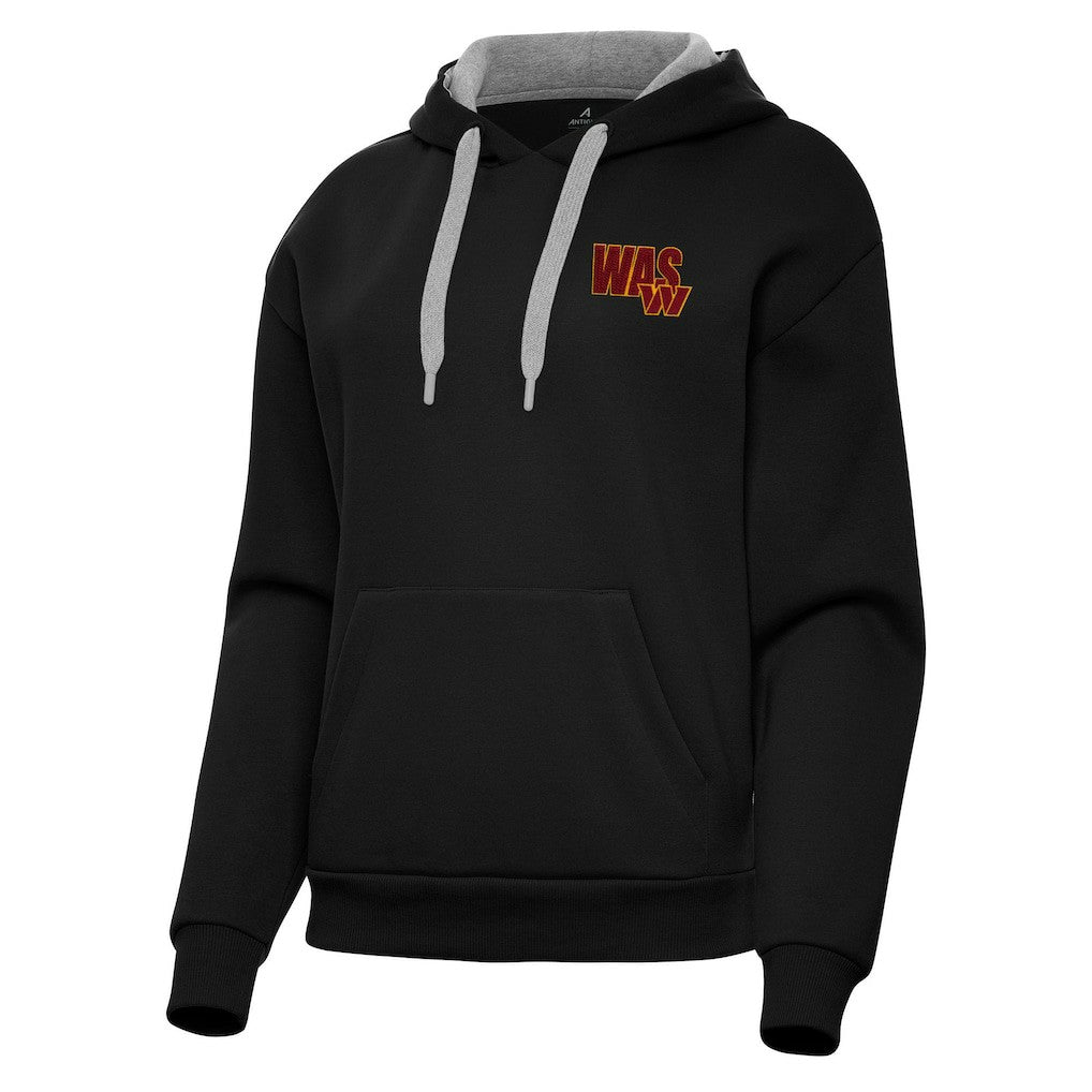 Washington Commanders Antigua Women's Victory Pullover Hoodie Black