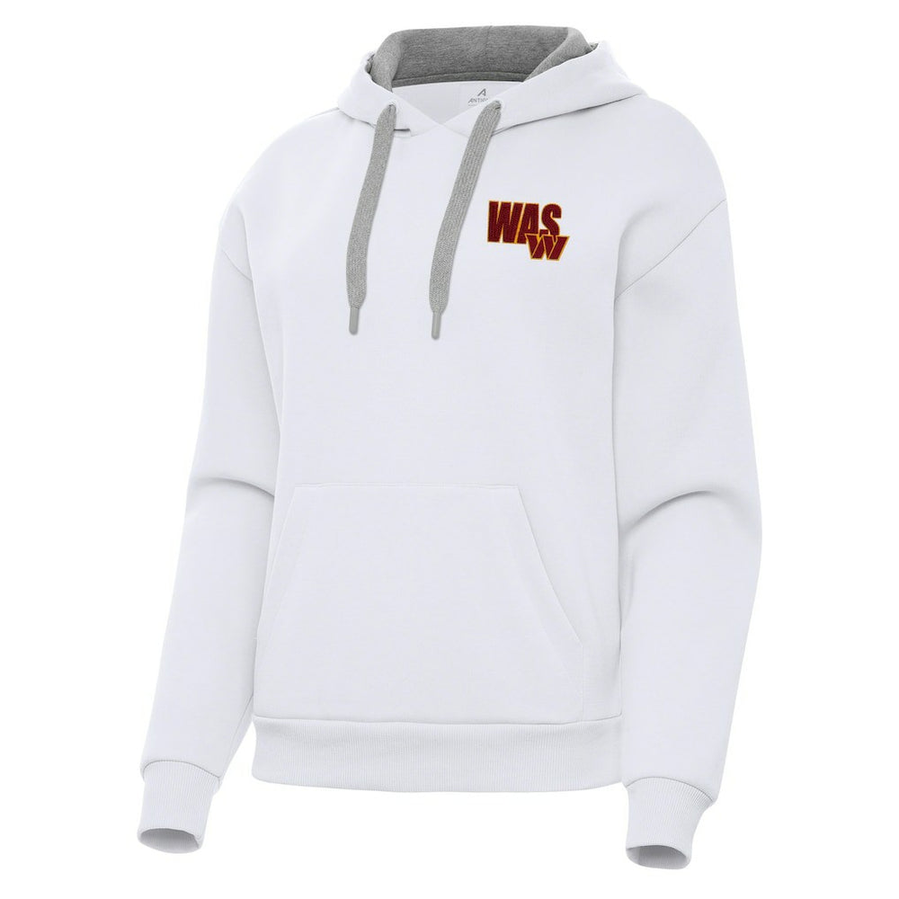 Washington Commanders Antigua Women's Victory Pullover Hoodie White