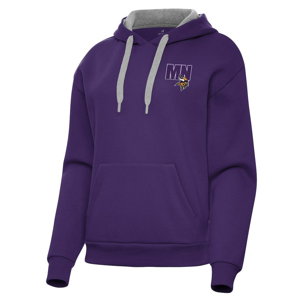 Minnesota Vikings Antigua Women's Victory Pullover Hoodie Purple