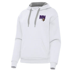 Minnesota Vikings Antigua Women's Victory Pullover Hoodie White