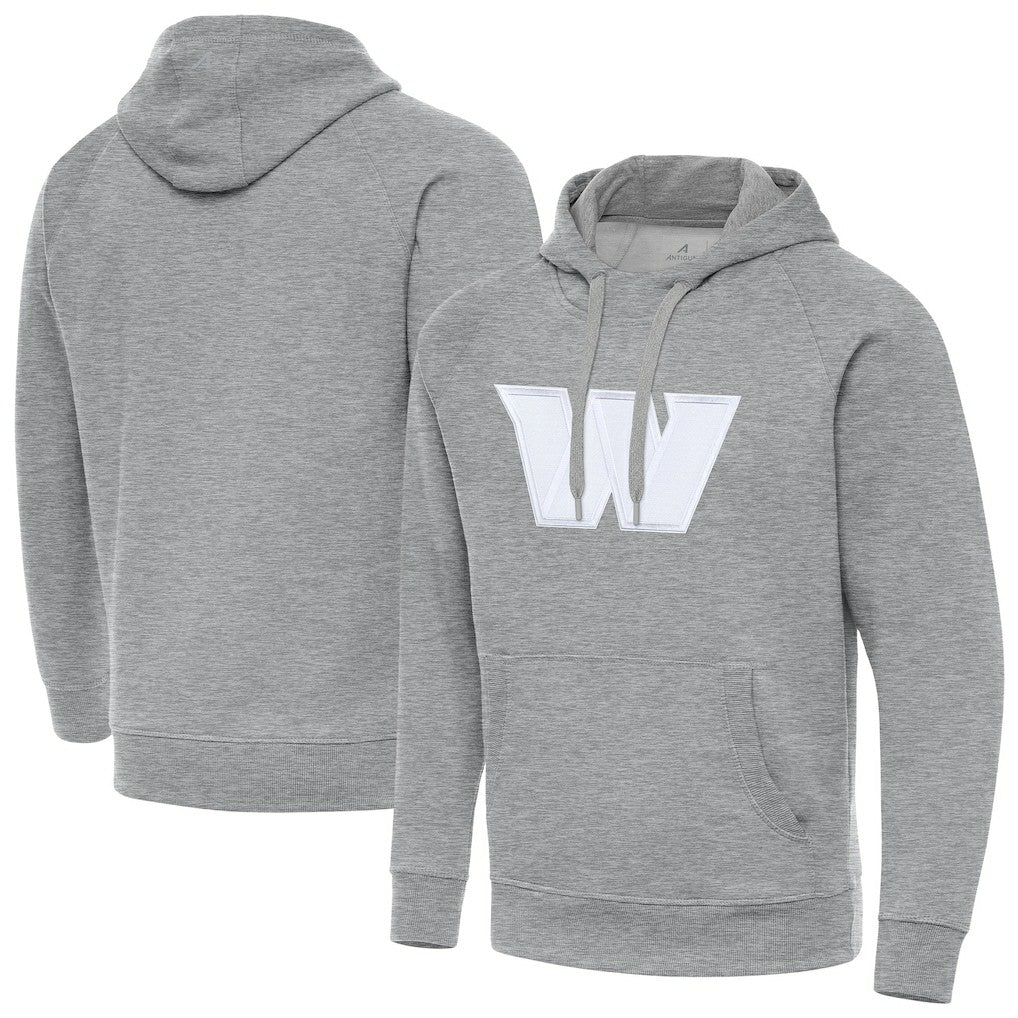 Washington Commanders Antigua Victory Pullover Hoodie Heather Gray