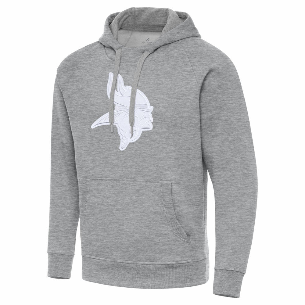 Minnesota Vikings Antigua Victory Pullover Hoodie Heather Gray