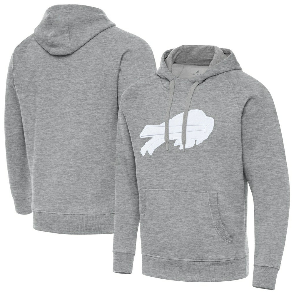 Buffalo Bills Antigua Victory Pullover Hoodie Heather Gray