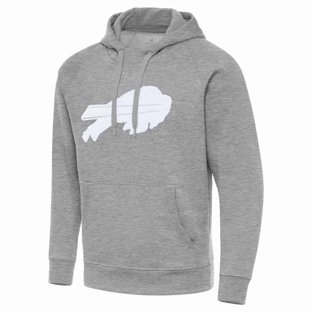 Buffalo Bills Antigua Victory Pullover Hoodie Heather Gray