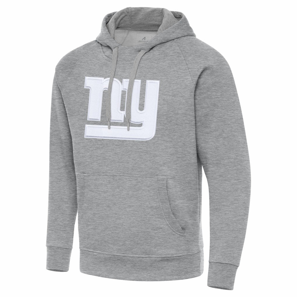 New York Giants Antigua Victory Pullover Hoodie Heather Gray