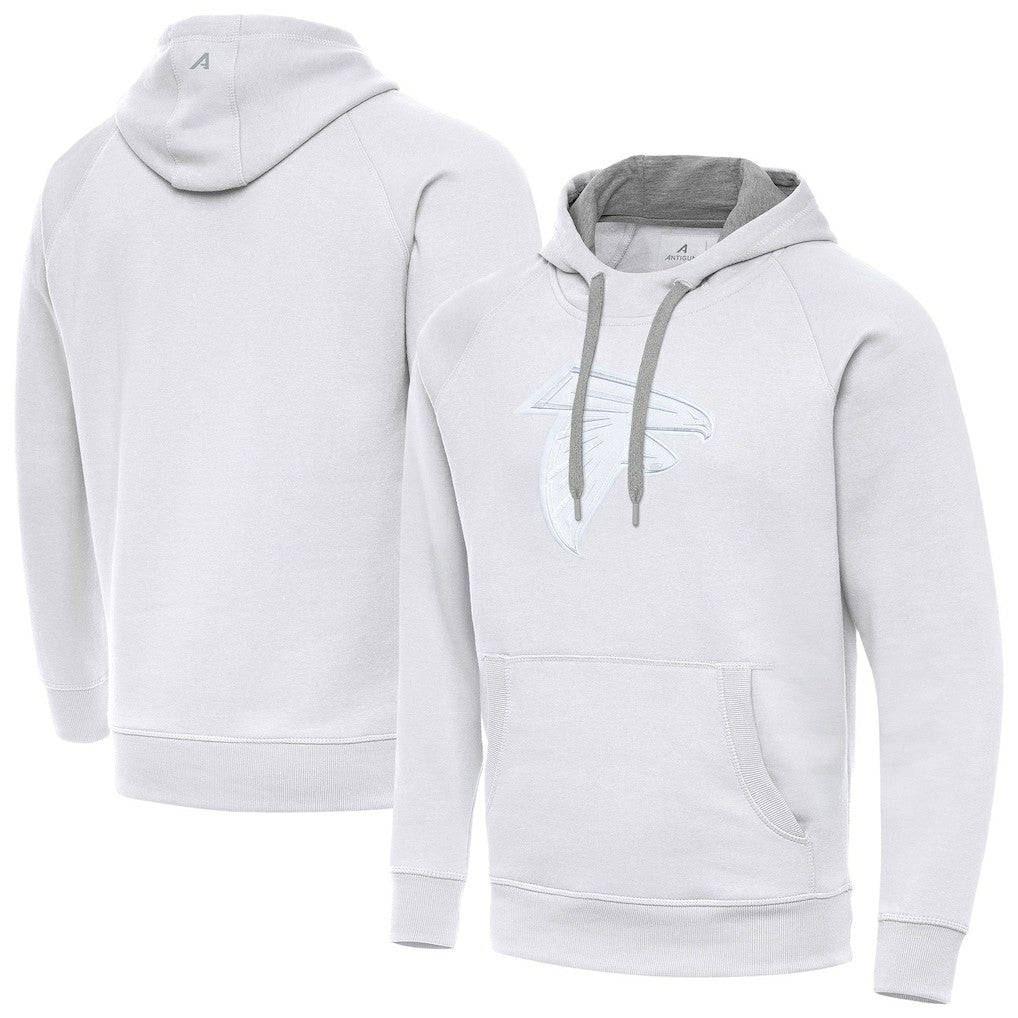 Atlanta Falcons Antigua Victory Pullover Hoodie White