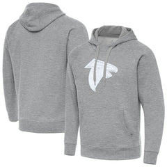 Atlanta Falcons Antigua Victory Pullover Hoodie Heather Gray