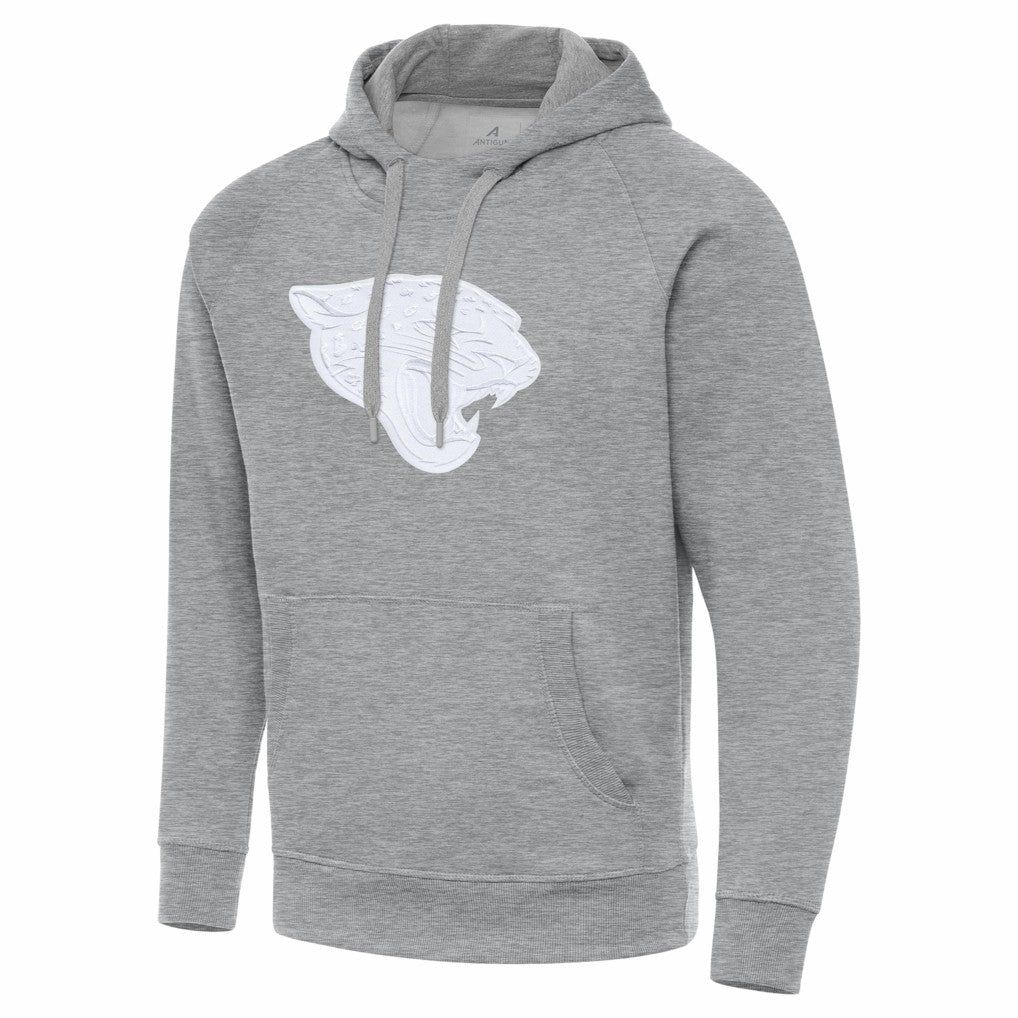 Jacksonville Jaguars Antigua Victory Pullover Hoodie Heather Gray