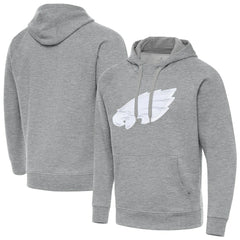 Philadelphia Eagles Antigua Victory Pullover Hoodie Heather Gray