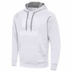 Cleveland Browns Antigua Victory Pullover Hoodie White