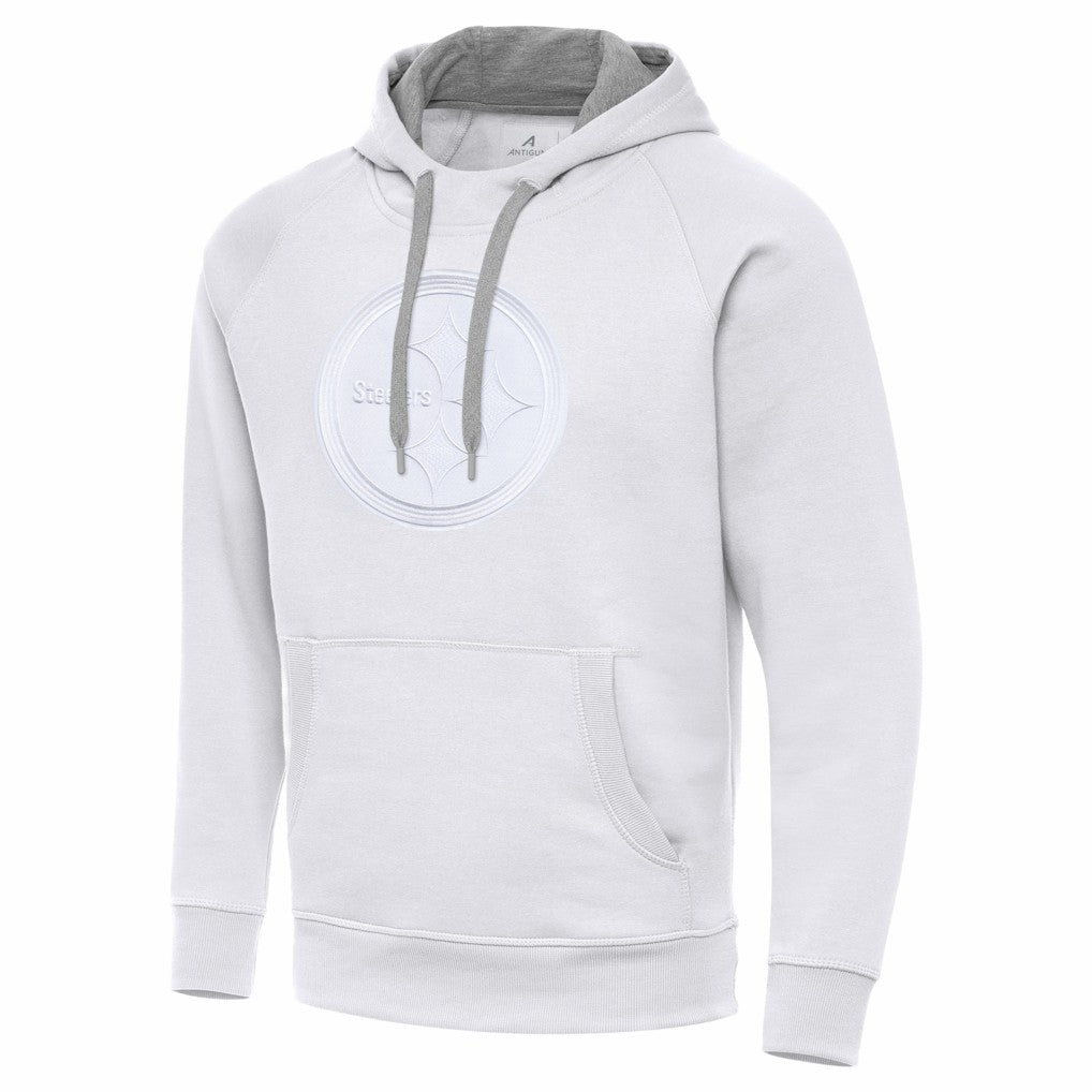 Pittsburgh Steelers Antigua Victory Pullover Hoodie White
