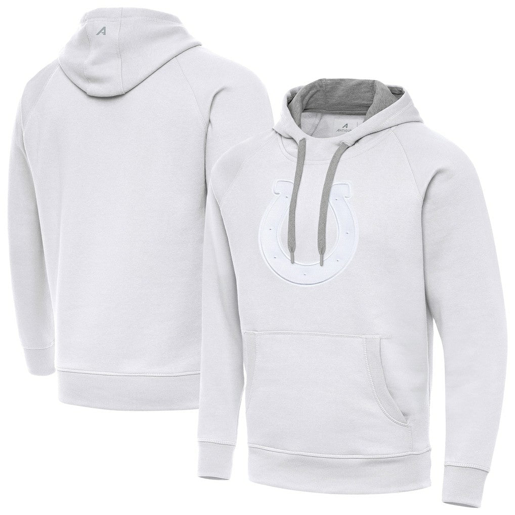 Indianapolis Colts Antigua Victory Pullover Hoodie White