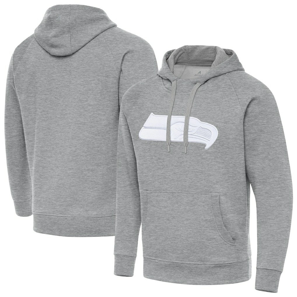 Seattle Seahawks Antigua Victory Pullover Hoodie Heather Gray