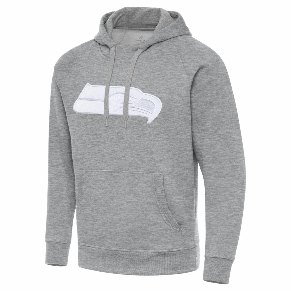 Seattle Seahawks Antigua Victory Pullover Hoodie Heather Gray