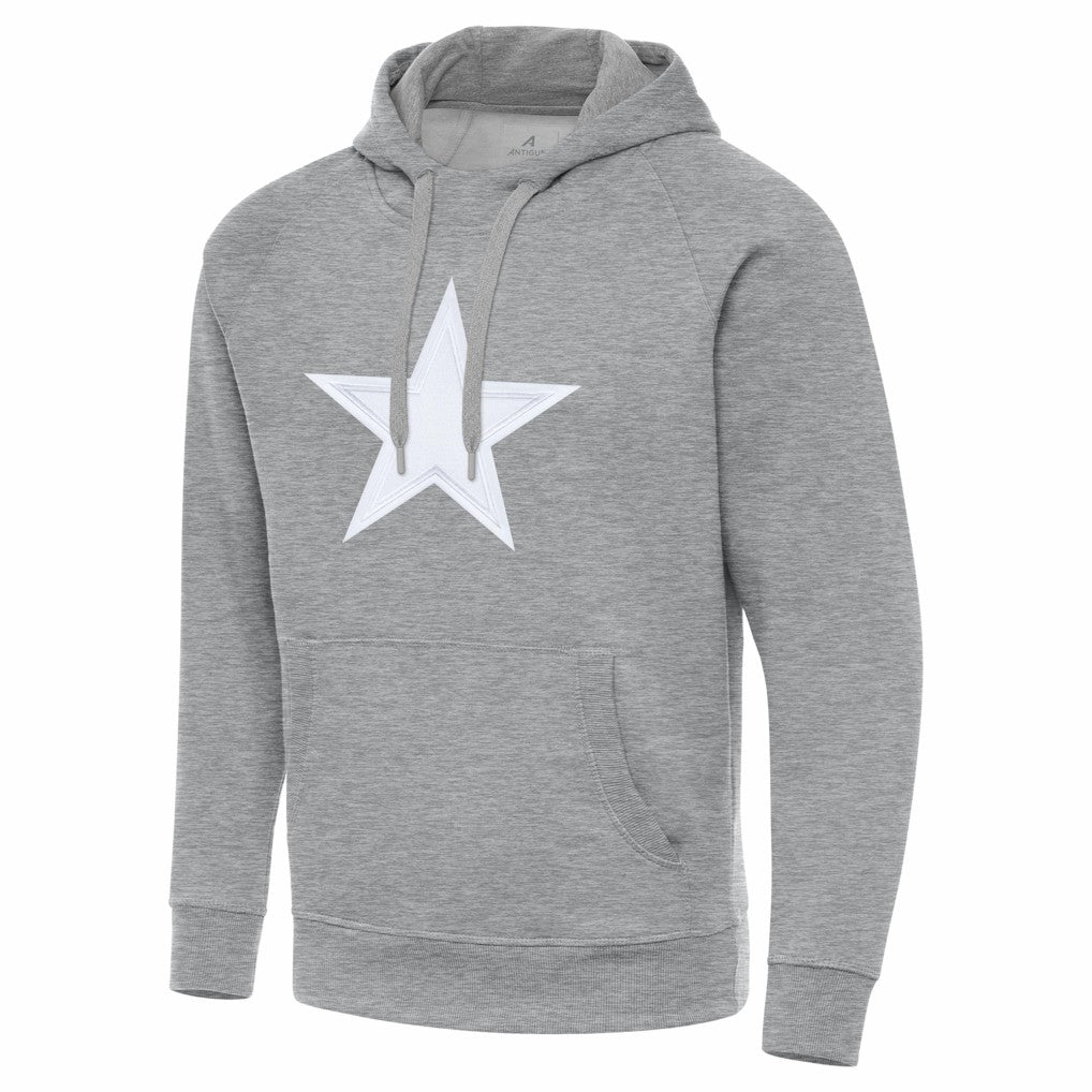 Dallas Cowboys Antigua Victory Pullover Hoodie Heather Gray