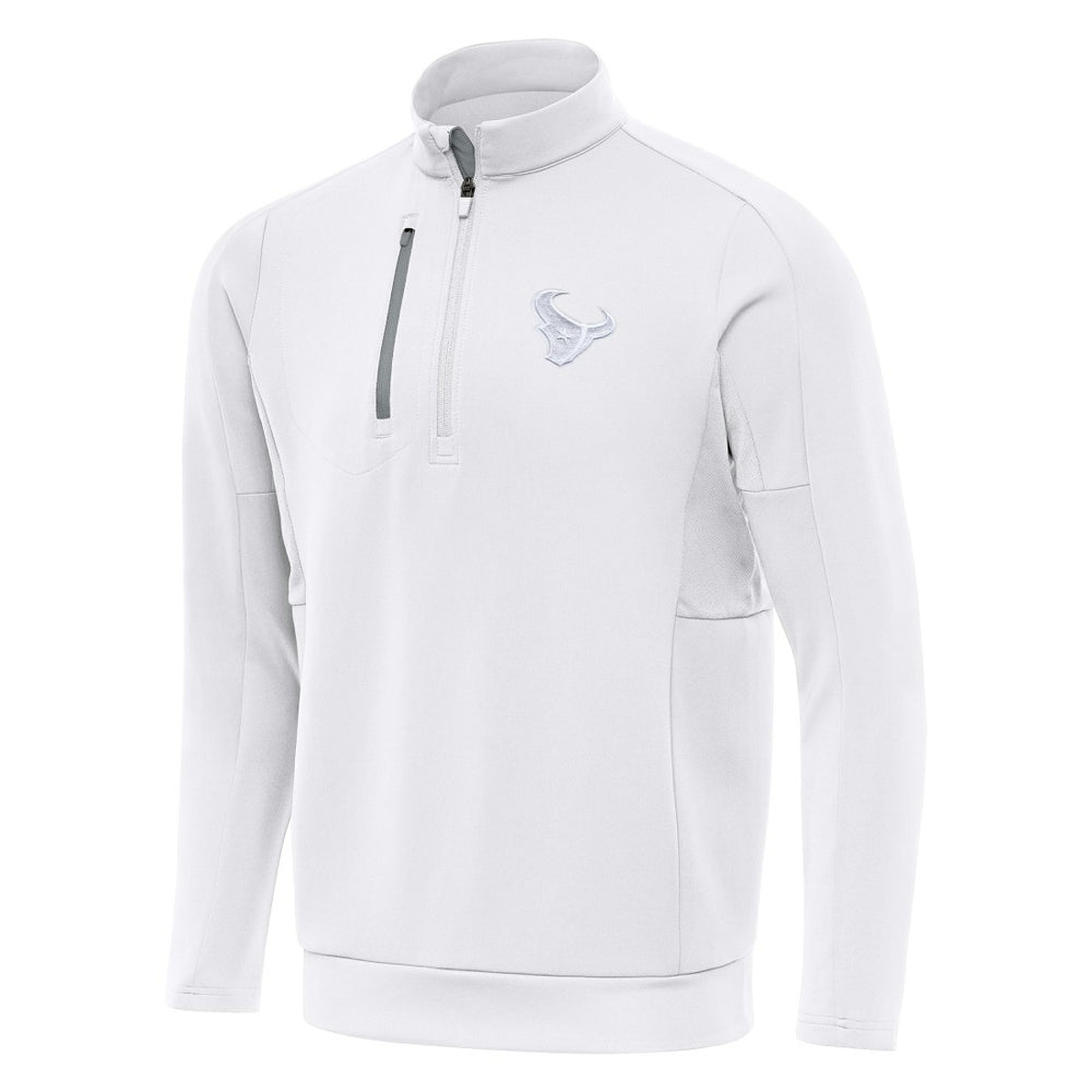 Houston Texans Antigua Generation Quarter-Zip Jacket White