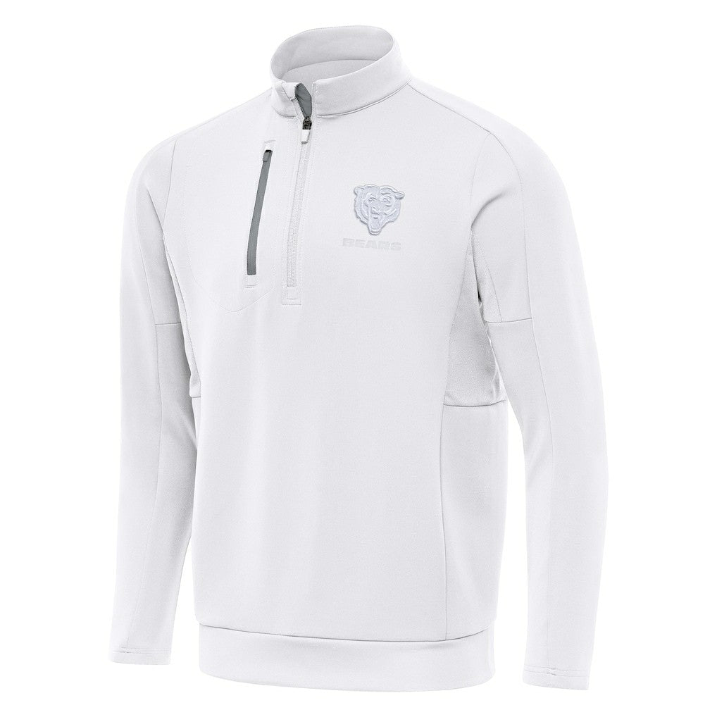 Chicago Bears Antigua Generation Quarter-Zip Jacket White