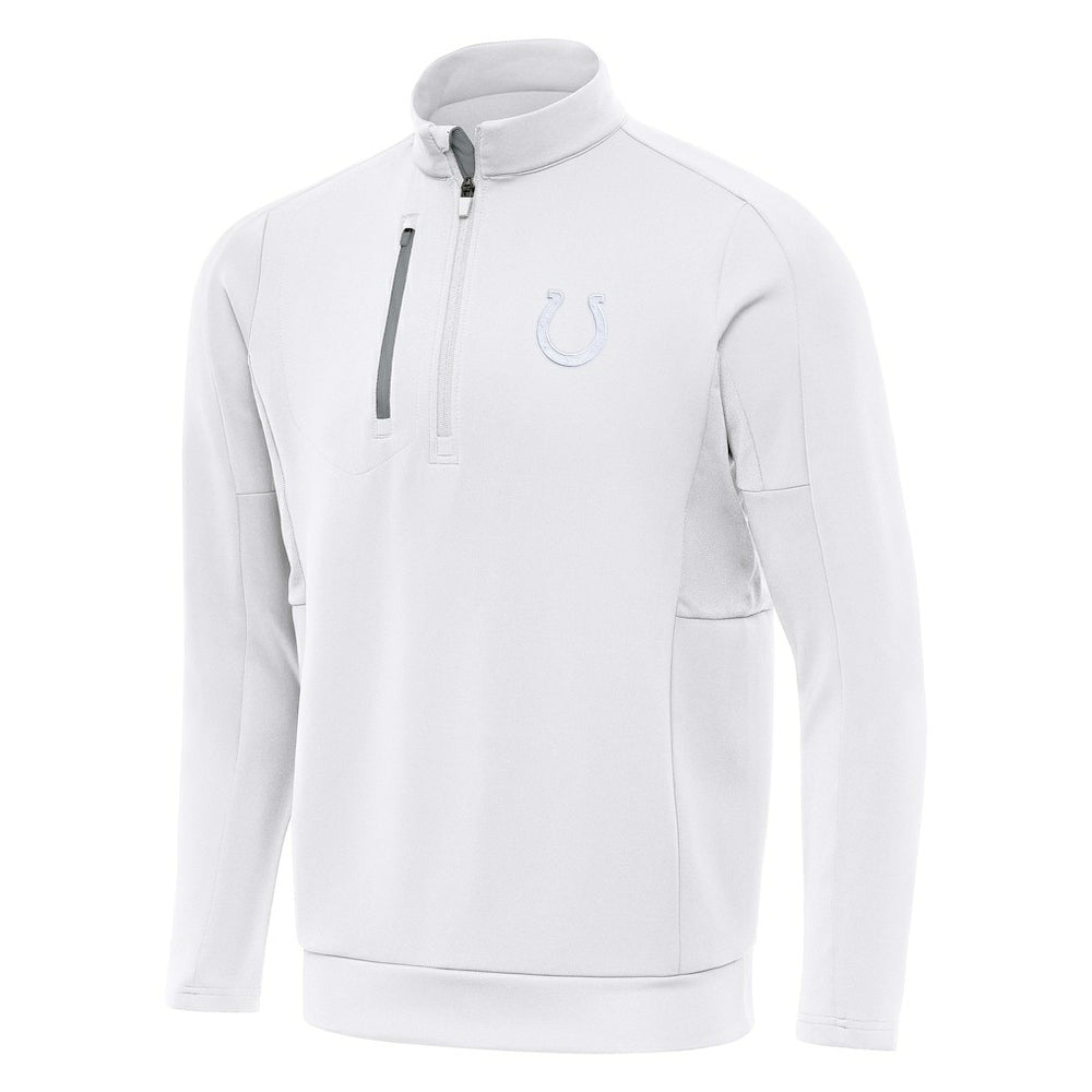 Indianapolis Colts Antigua Generation Quarter-Zip Jacket White