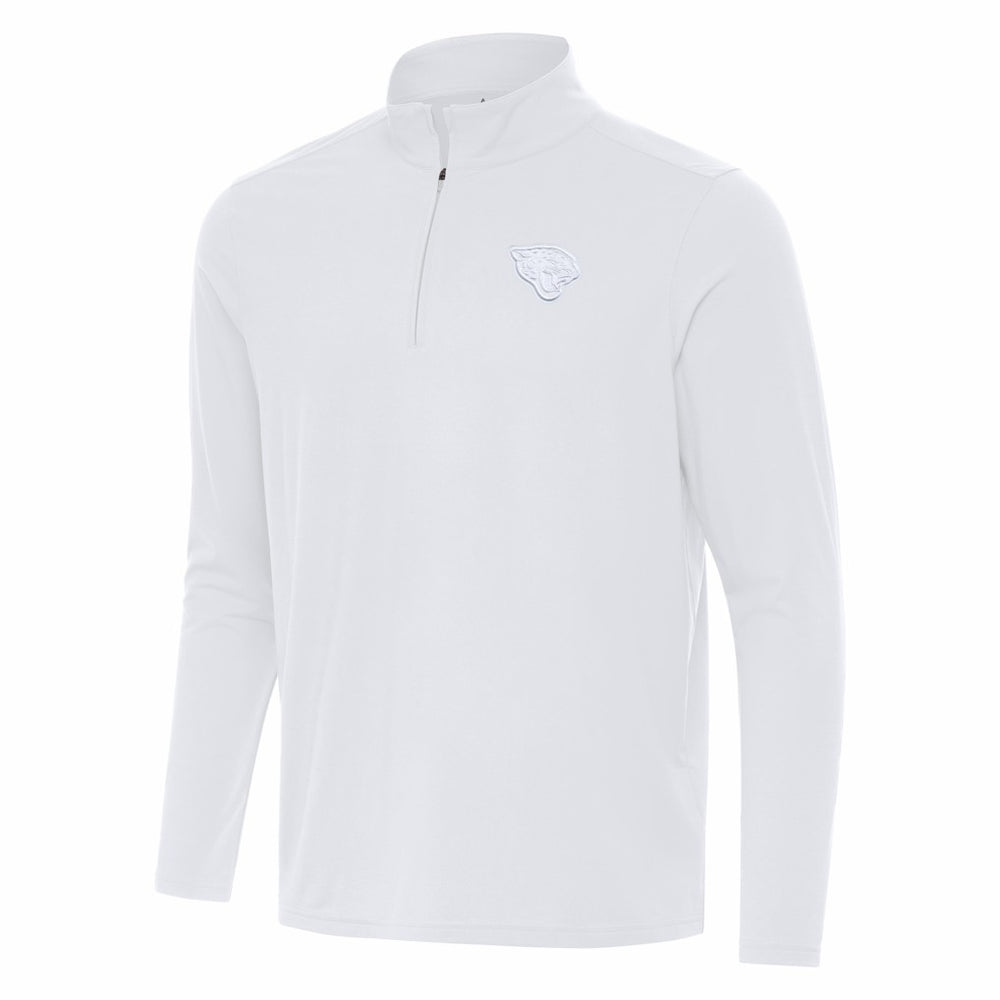 Jacksonville Jaguars Antigua Intent Quarter-Zip Jacket White