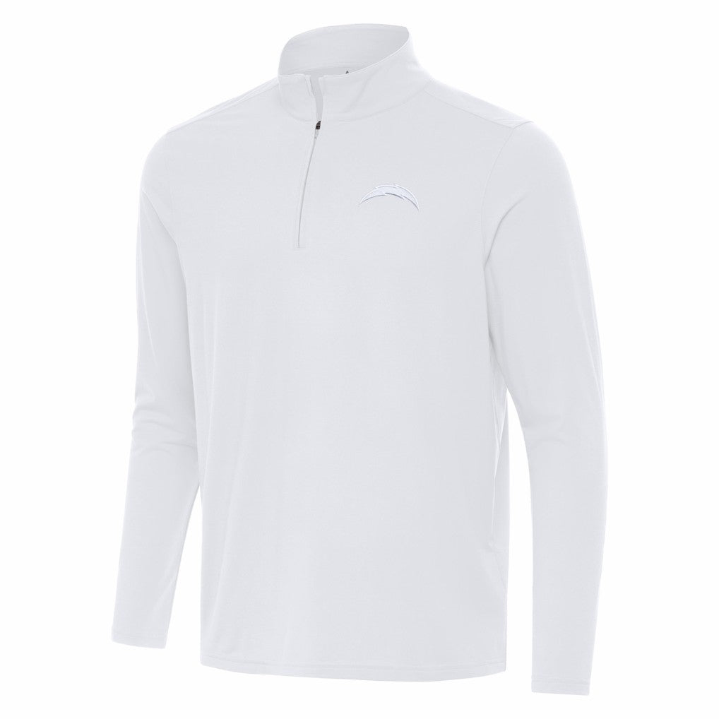 Los Angeles Chargers Antigua Intent Quarter-Zip Jacket White