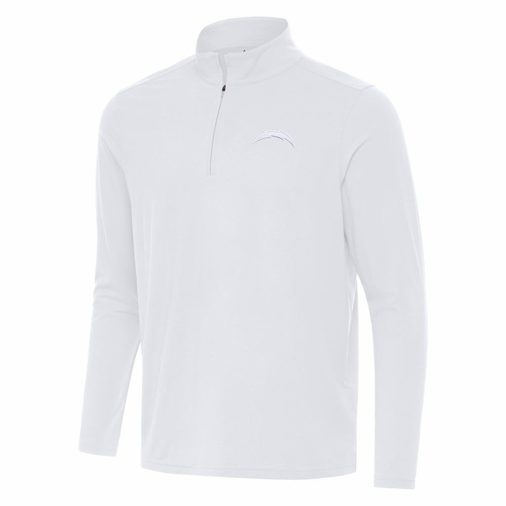 Los Angeles Chargers Antigua Intent Quarter-Zip Jacket White