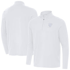 Chicago Bears Antigua Intent Quarter-Zip Jacket White