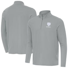 Chicago Bears Men's Antigua Intent Quarter-Zip Jacket Gray
