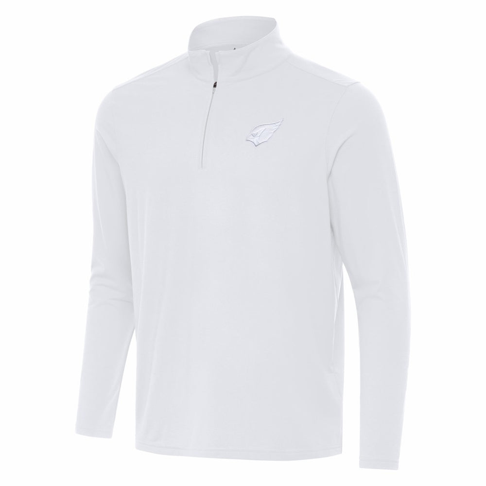 Arizona Cardinals Antigua Intent Quarter-Zip Jacket White