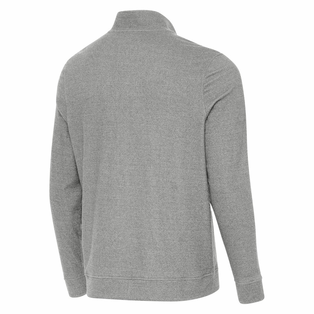 Seattle Seahawks Antigua Subtle Quarter-Zip Jacket Heather Gray