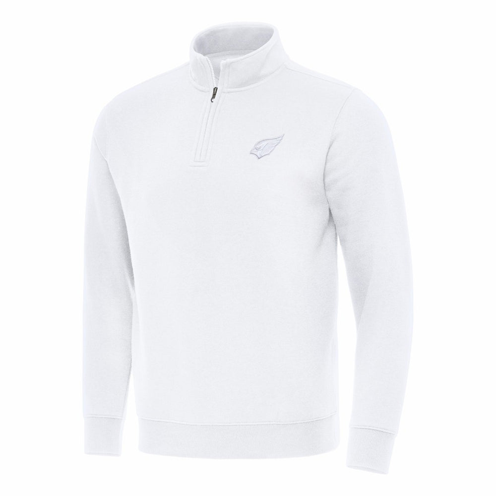 Arizona Cardinals Antigua Victory Quarter-Zip Top White